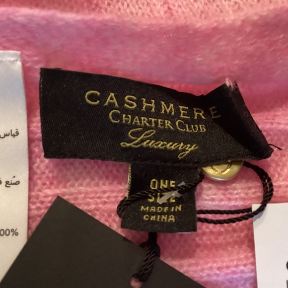 Charter Club Ribbed 100% Cashmere Scarf - Picture 5 of 7